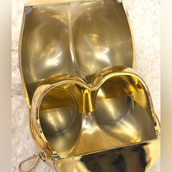 Mew Mews Acrylic Butt Bag in Gold - Picture 5 of 8